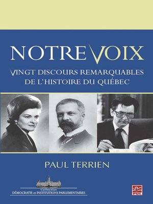 cover image of Notre voix